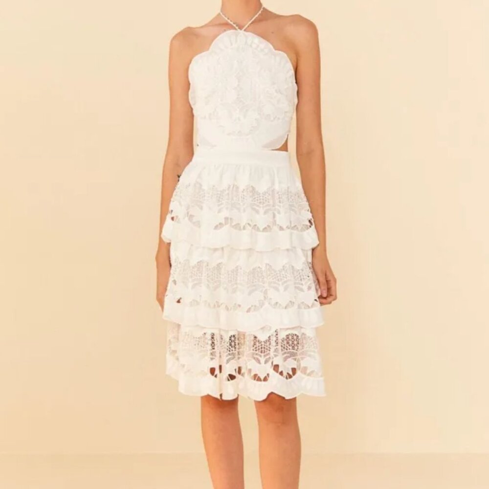 White Farm Rio Richelieu Lace Dress XL
